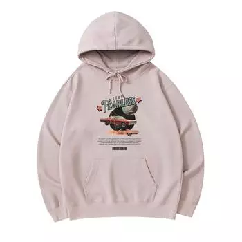 300 GSM Men s Cotton Hoodies Stay Fearless Print Premium Cotton Sweatshirt XS армия зеленый