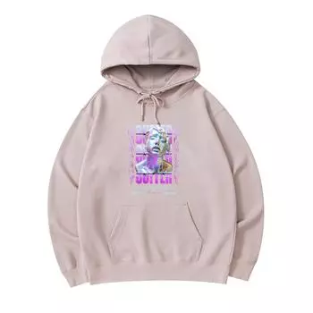 300 GSM Men s Cotton Hoodies Suffer Print Premium Cotton Sweatshirt XS армия зеленый