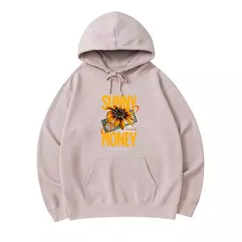 300 GSM Men s Cotton Hoodies Sunny Money Print Premium Cotton Sweatshirt XS армия зеленый