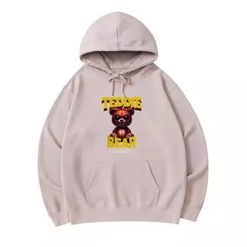 300 GSM Men s Cotton Hoodies Teddie Bear Print Premium Cotton Sweatshirt XS армия зеленый