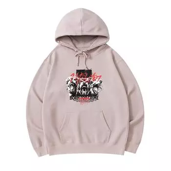 300 GSM Men s Cotton Hoodies The Mobster Print Premium Cotton Sweatshirt XS армия зеленый