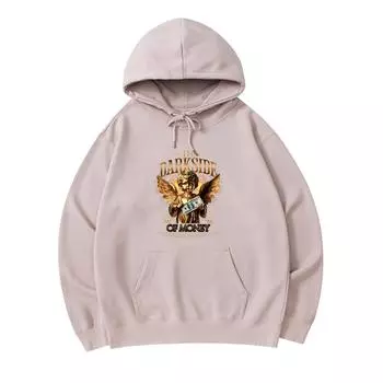 300 GSM Men s Cotton Hoodies The Darkside Of Money Print Premium Cotton Sweatshirt XS армия зеленый