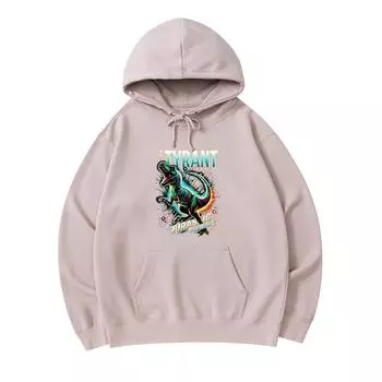 300 GSM Men s Cotton Hoodies The Tyrant Print Premium Cotton Sweatshirt XS армия зеленый