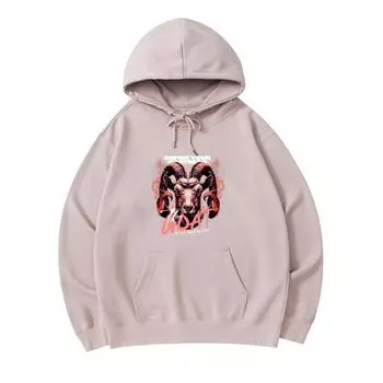 300 GSM Men s Cotton Hoodies The Goat Print Premium Cotton Sweatshirt XS армия зеленый
