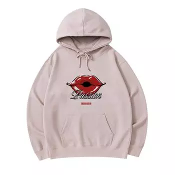 300 GSM Men s Cotton Hoodies The Kiss Of Passion Print Premium Cotton Sweatshirt XS армия зеленый