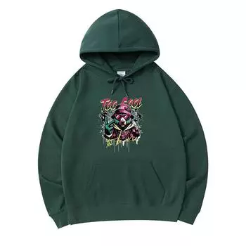 300 GSM Men s Cotton Hoodies Too Cool to Be Me Print Premium Cotton Sweatshirt XS армия зеленый