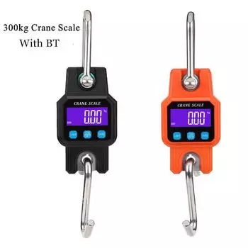 300 кг/50 г Bluetooth крановые весы перезаряжаемые цифровые подвесные весы с крюком электронные весы USB нержавеющая сталь тяжелые весы чёрный