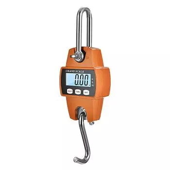 300 кг электронные крановые весы ЖК-цифровой весовой инструмент промышленные тяжелые весы из нержавеющей стали крюковые весы подвесные весы оранжевый