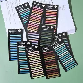 300 листов Радужный Цветной Индекс Блокнот Липкие Заметки Бумага Наклейка Блокнот Закладка Школьные Принадлежности Канцелярские Товары Kawaii