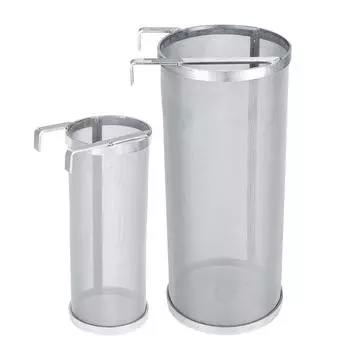 300-микронный сетчатый фильтр из нержавеющей стали для домашнего пива и хмеля с крючком 10*25.5cm