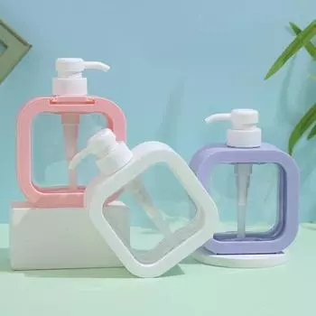 300 мл/500 мл прозрачная пластиковая бутылка-дозатор для лосьона, прочный водонепроницаемый легкий насос-пресс, прозрачная бутылка-дозатор для легкого пополнения 300ML белый