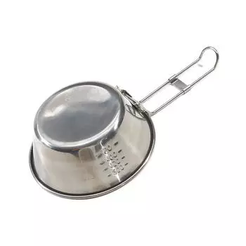 300 мл/550 мл нержавеющая сталь складная миска для кемпинга на открытом воздухе многофункциональная круглая миска для еды с ручкой 300ml