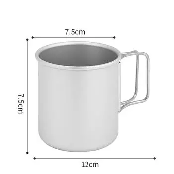 300 мл алюминиевая складная кружка ультралегкая кружка для кемпинга на открытом воздухе мини-кружка для воды чашка для пикника кофе походная посуда для питья на открытом воздухе 300ml
