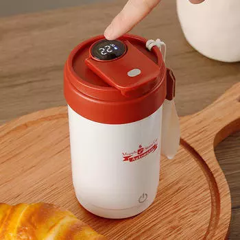 300 мл Автоматическая электрическая чашка для смешивания Портативная автомобильная кофейная сока и молока красный