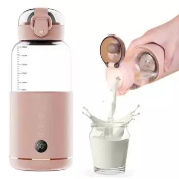 300 мл беспроводной подогреватель бутылочек для сухого молока портативный с дисплеем температуры для замачивания молока белый