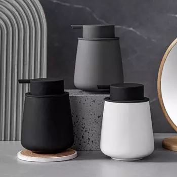 300 мл бутылка для мыла-лосьона керамический дозатор для мыла для рук аксессуары для дома, ванной комнаты и кухни серый