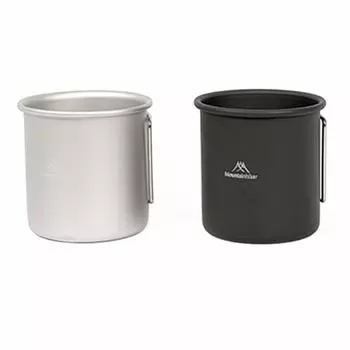 300 мл чашка для воды для кемпинга, титановые чашки, алюминиевая складная ручка, портативная ультра-легкая уличная походная кружка для воды, посуда белый