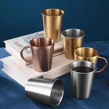 300 мл двухслойная кружка с ручкой, противоожоговая, большая емкость для кофе, для офиса As Shown