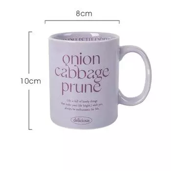 300 мл керамические кружки чашки для завтрака молока йогурта хлопьев кофе креативные буквы чашки Ins эстетичные домашние кухонные украшения кружки 301-400ml