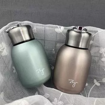 300 мл мини-кофе термосы прекрасный термос портативный путешествия бутылки с водой чашки серебряный