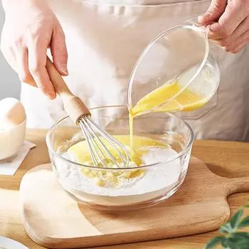 300 мл многоцелевой мерный стакан термостойкий с широким горлом и ручкой мерный стакан кухонный инструмент для яиц прозрачный