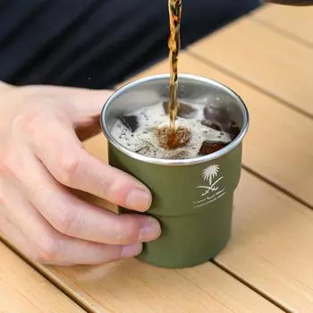 300 мл национальный герб Саудовской Аравии логотип кофейная кружка из нержавеющей стали для воды походная пивная кружка с крышкой соломинка для подарка 300ML зелёный