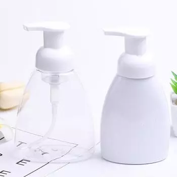 300 мл пластиковая бутылка пенный насос бутылка для очистки бутылки дезинфицирующее средство для рук шампунь дозатор жидкое мыло бутылка белый