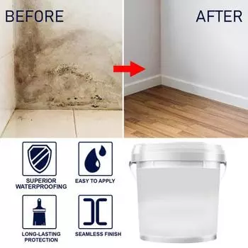 300 мл полиуретановое водонепроницаемое покрытие для ремонта крыш и стен, клей, водонепроницаемое средство против протечек, жидкий водонепроницаемый изоляционный герметик для использования внутри и снаружи помещений 300ML серый
