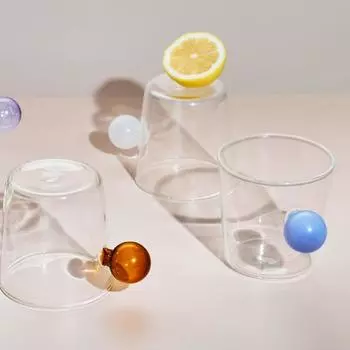 300 мл Сферическая ручка кружка для воды термостойкое стекло кофейная кружка креативный завтрак молочная кружка питьевые кружки стеклянные кружки набор янтарь