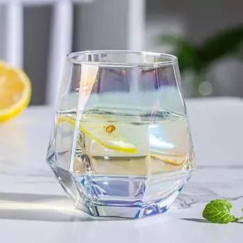 300 мл шестиугольный стеклянный креативный ослепительный прозрачный домашний бар Ktv иностранный бокал для вина и воды 300ml