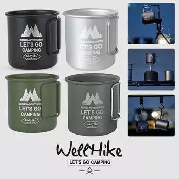 300 мл складная походная кружка чайные чашки кофейная кружка алюминиевый сплав портативная походная посуда для походов пикник столовая посуда серебряный