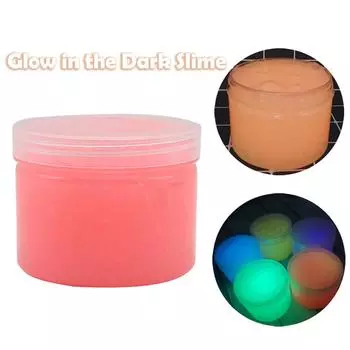 300 мл светящаяся в темноте игрушка для снятия стресса DIY Slime со светящейся грязью и ароматом грязи One Size розовый