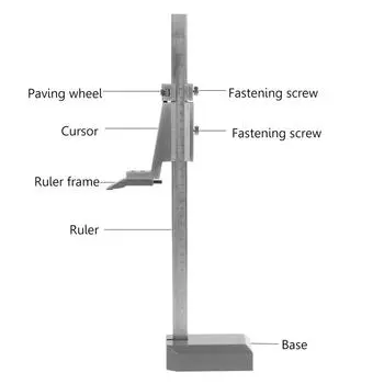 300 мм измеритель высоты, штангенциркуль, измерительный инструмент со стабильным основанием, штангенциркуль для измерения высоты