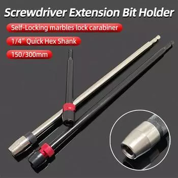 300 мм Несколько размеров 1/4 дюйма Быстросъемный шестигранный магнитный электрический удлинитель для отвертки Держатель бит Удлинитель для инструментов