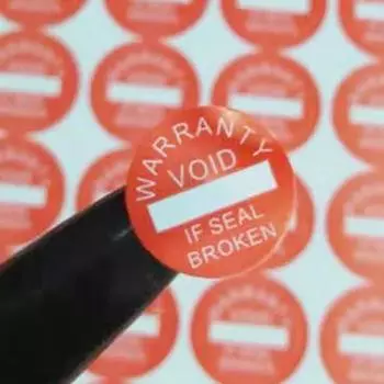 300 наклеек Универсальная гарантированная недействительная наклейка Сильный клей Гарантия Хрупкая пломба Этикетка Наклейка 10X10 мм