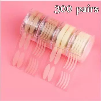 300 пар кружевных невидимых полосок для подтяжки глаз, двойная лента для век, клейкие наклейки, инструмент для макияжа D