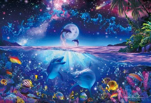 300 Piece Glowing Jigsaw Puzzle Puzzle Master Lassen Wish upon a Star Aim! (26x38cm)