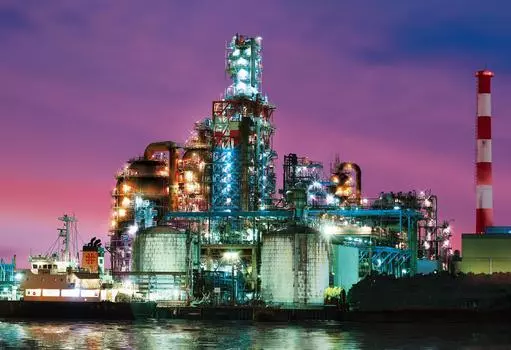 300 Piece Glowing Jigsaw Puzzle Puzzle Master Plants Wearing Light Kawasaki Coastal Area Aim! - (26x38cm)