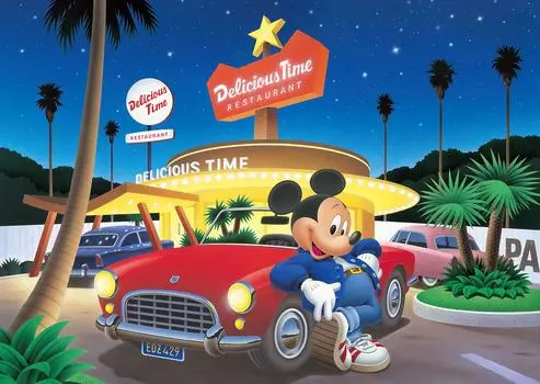 300 Piece Jigsaw Puzzle Disney Starlight City [Glowing Puzzle] (30.5x43cm)