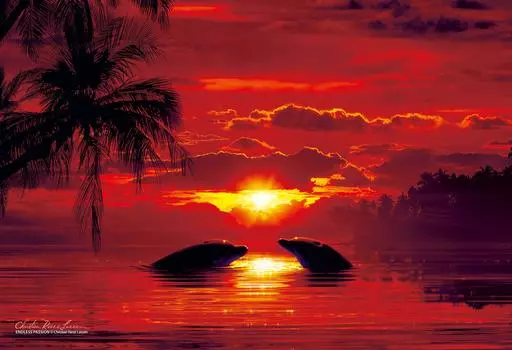 300 Piece Jigsaw Puzzle Lassen Endless Passion [Glowing Puzzle] (26x38cm)