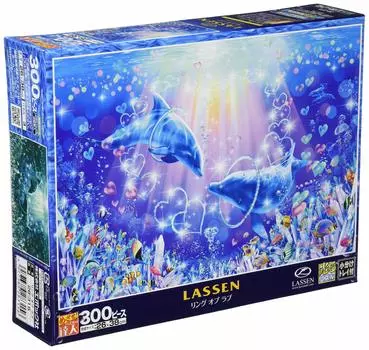 300 Piece Jigsaw Puzzle Lassen Ring of Love [Glowing Puzzle] (26x38cm)