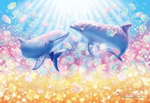 300 Piece Jigsaw Puzzle Lassen Romantic Marine [Glowing Puzzle] (26x38cm) синий