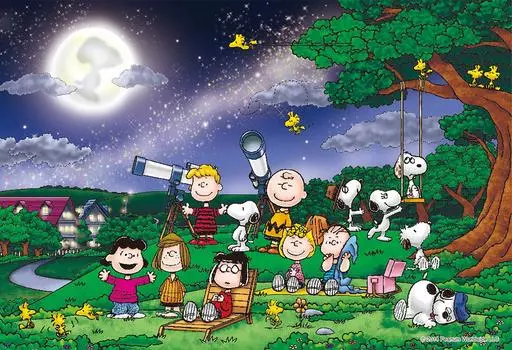 300 Piece Jigsaw Puzzle PEANUTS Under the Full Moon (26x38cm)
