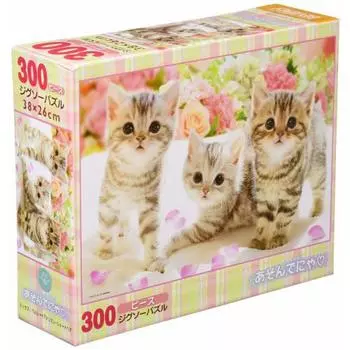 300 Piece Jigsaw Puzzle Play Meow (26x38cm)