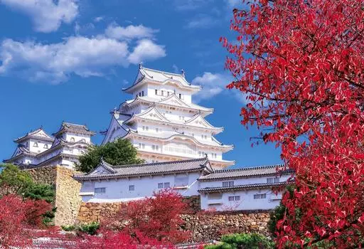 300 Piece Jigsaw Puzzle Puzzle Master Autumn at Shirasagi Castle Hyogo Aim! - (26x38cm)