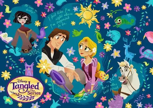 300 piece jigsaw puzzle Rapunzel on the Tower Before Ever After (30.5x43cm)