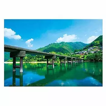 300 piece jigsaw puzzle Shimanto River and sinking bridge (26x38cm)
