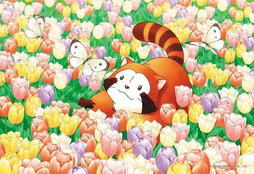 300 Piece Jigsaw Puzzle World Masterpiece Theater Rascal the Raccoon Rascal and the Flower Garden (26x38cm)