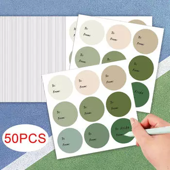 300 Pieces Gift Label Stickers 6.35 cm Name Tags Labels Present for Party Gifts Set A