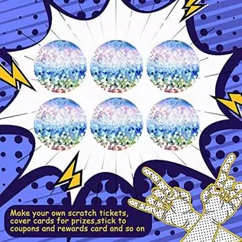 300 шт. 2,5 см круглые лазерные скретч-наклейки сюрприз этикетки секретный код крышка наклейка карточка активности самоклеящаяся наклейка